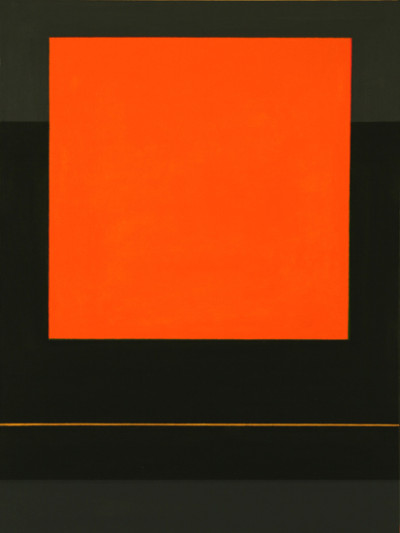 Narancsszín négyzet Orange square 60x80 vegyes, vászon,2012