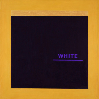 Fehér négyzet White square 76,5x76,5 vegyes, vászon,2009